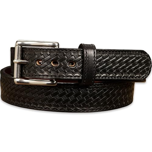 Bullhide Belts Mens Leather Belt For Work, Casual, Dress 1.50\" Wide, Brown, 36