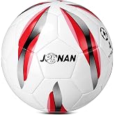 JPHNAN Low-Bounce Futsal Ball Size 4, Indoor Soccer Training Ball,TPU Cover | Reinforced Stitching, Hardwood/Turf/Concrete/Outdoor Use, Youth/Adult Ages 14+, Girls/Boys (Deflated, Pump Sold Separately)