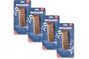 Roasted Atlantic Salmon by Blue Circle Foods - Pepper Flavor | Sustainable, Ready-to-eat, Rich in omega-3s, flaky & delicious (4 Pack / 1 lb)