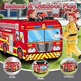 deAO Pop Up Play Tent for Kids Red Foldable Indoor Outdoor view 5