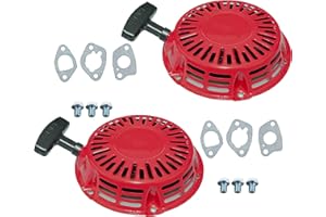 Ruma 2 Pack Pull Start Recoil Starter Assembly for Honda GX120 GX160 GX200 Harbor Freight Predator 212 173 Engine Go Kart and More