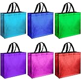 Eccliy 60 Pcs Reusable Gift Tote Bags Housekeeping Appreation Grocery Shopping Bag with Handles for Bridesmaid Wedding(Multicolored)
