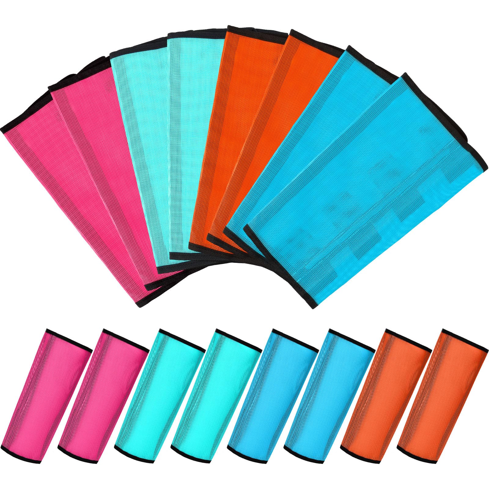 Photo 1 of Sweetude Set of 16 Mesh Fly Boots for Horse Breathable Mesh Horse Boots Protective Leg Wraps for Preventing Flies and Mosquitoes Bites(Orange, Pink, Blue and Dutch Green,)