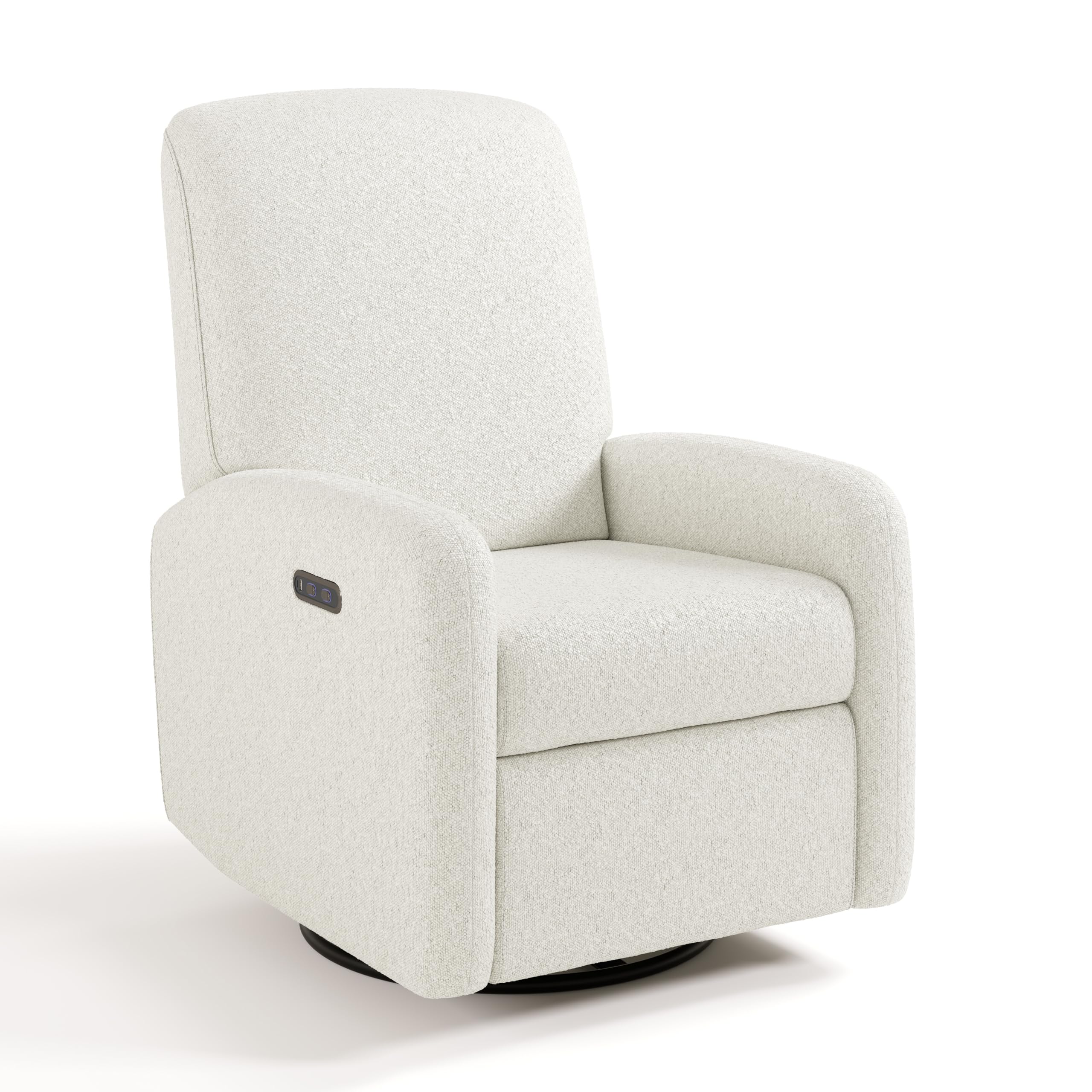 Photo 1 of **  TESTED FUNCTIONAL RECLINE/ USE DIRTY  ** Graco Bellwood Power Recliner Swivel Glider (Ivory Boucle) – Electronic Power Recliner for Nursery, Includes Dual-USB Charging Port for USB-A & USB-C, Glider Rocking Chair with Full Recline