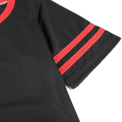 Pullonsy Black Men's Women's Football Jersey for