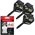 TARGET Darts Luke Littler K Flex Flights and Shaft System, No.2/No.6 | Pack of 3 Kflex All in One Flights, Player Edition Darts Accessories | K-Flex Dart Stem Short/Intermediate/Medium