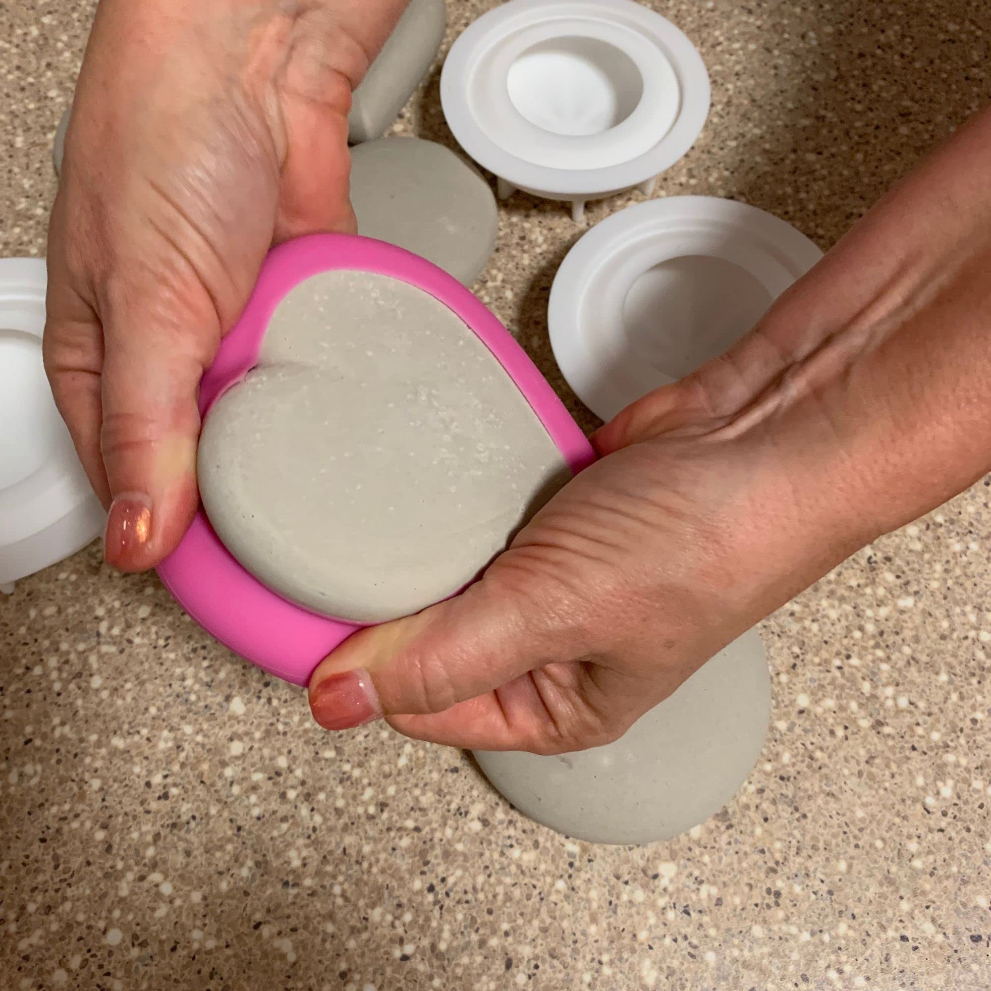 Heart Mold - Happy Dotting Company - Smooth Shape for Casting - Rock Crafts - Valentines Day Craft - Stone Art and Dot Art Mandalas, Kindness Rocks