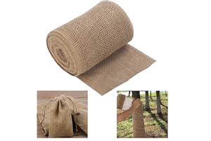 SVEPNDIC 7.8in x 39.4ft Natural Jute Burlap Tree Protector Wraps,Tree Wraps to Protect Bark Winter Tree Covers Freeze Protection Plants Bandage for Keeping Warm and Moisturizing,Burlap Rolls for Gardening