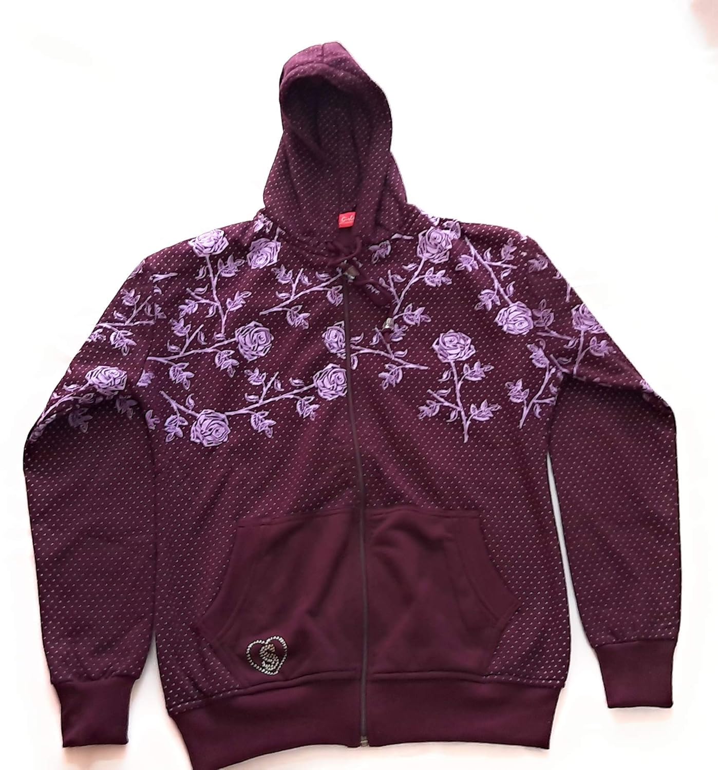 wine color hoodie