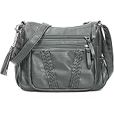 VOLGANIK ROCK Crossbody Bag for Women with Tassel Ladies Soft PU leather Purses and Handbag Pocketbooks