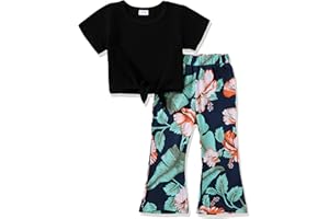 XUANHAO Baby Girl Clothes 12 18 24 Months Outfits For Girls Infant Toddler Girls' Clothing Ruffle Girls Pants Sets 6M-4T