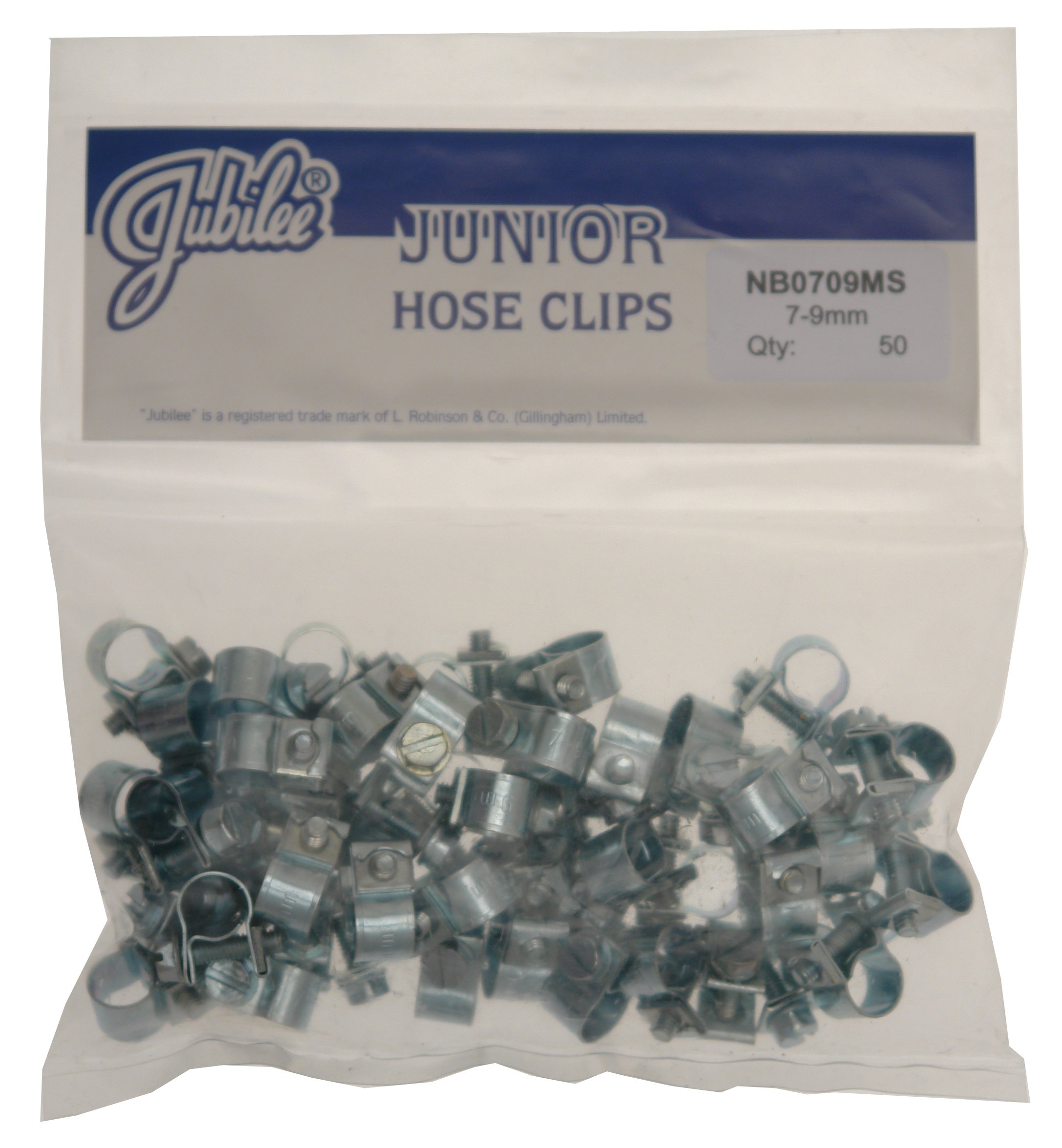 Jubilee NB0709 Junior Clip 7mm-9mm (Pack of 50), Silver
