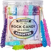 36 Extra Large Assorted Rock Candy Sticks: Espeez - Candy Party Favors - for Birthdays, Weddings, Receptions, Bridal, Baby Showers - Rock Bulk