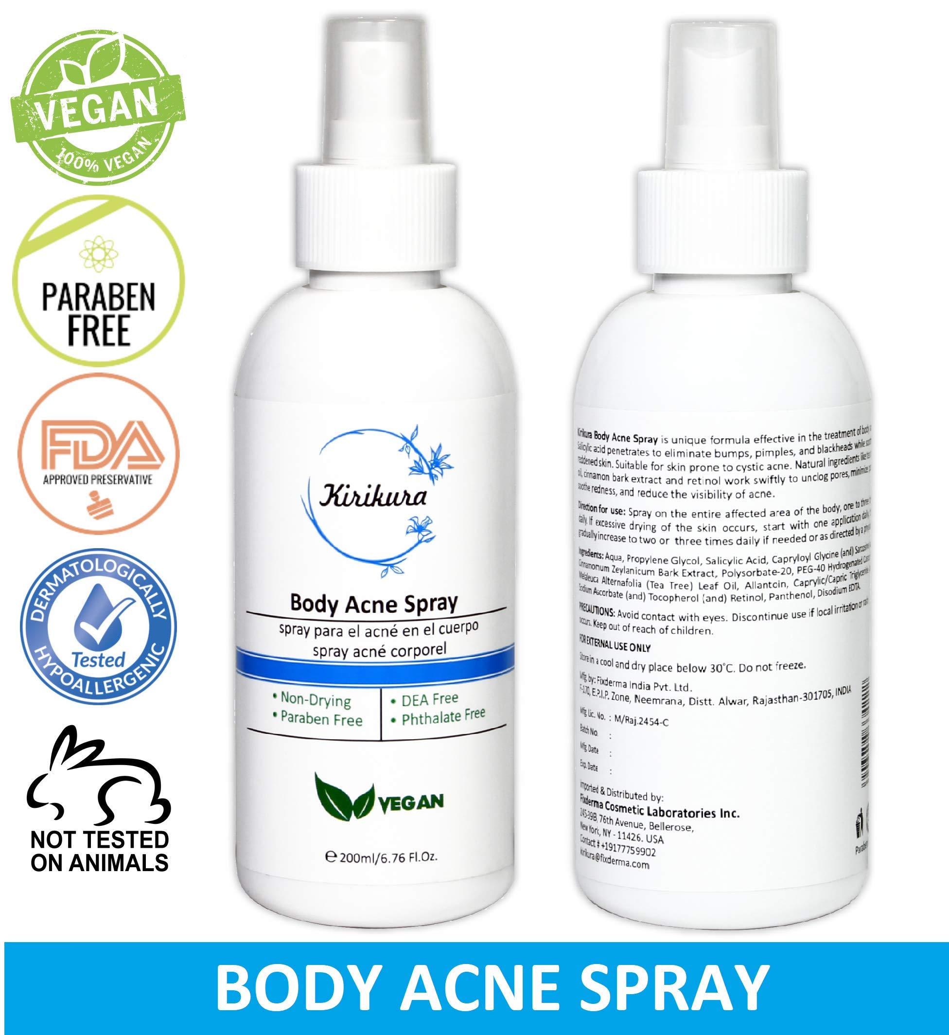acne control body spray