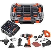 BLACK+DECKER MATRIX 20V MAX Power Tool Combo Kit, Cordless Power Tool Set with Battery and Charger Included, 7 Piece (BDCDMT1207KITC1