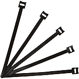 Amazon Basics Reusable Cable Zip Ties - 8-Inch, 50-Pack