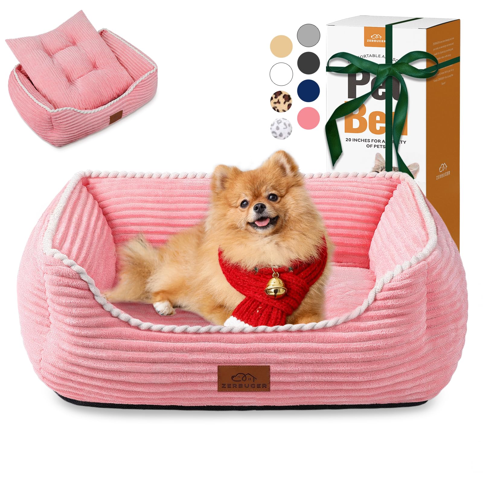 Photo 1 of ** SIMILAR**
Zerbuger Orthopedic Dog Bed for Medium Dogs,Dog Sofa Beds Supportive Foam Pet Couch Bed with Removable Washable Mat and Nonskid Bottom (Medium, Pink)