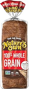 Nature's Own 100% Whole Grain, Non-GMO Whole Grain Sandwich Bread, 20 oz Loaf