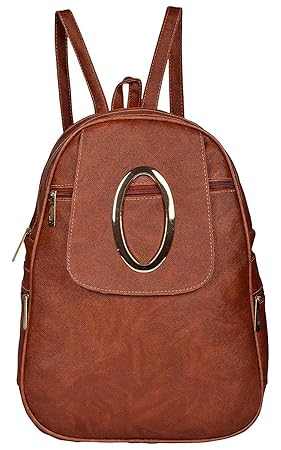 MultiZone Stylish Coffee Casual Backpack School College Office Fashion Bag with Adjustable Straps Daypack