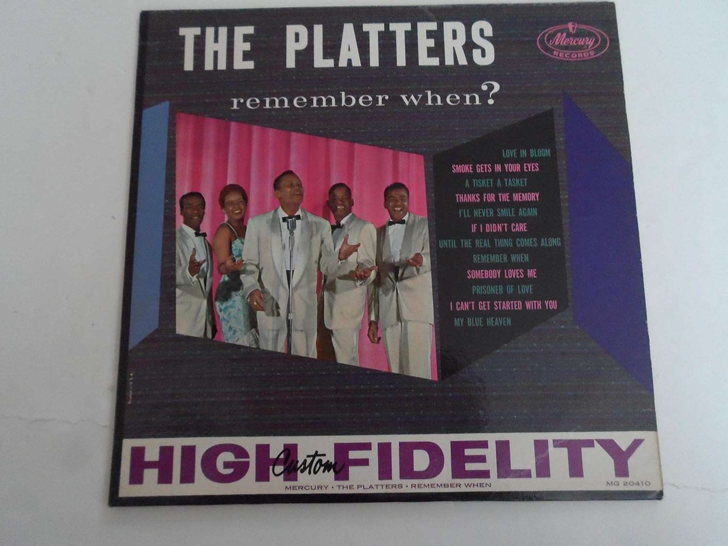 The Platters Remember When? by The Platters Record Album LP Vinyl Music