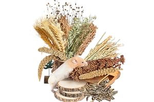 NICERINC PET Natural Ear of Grain Flower&Herb Bedding Mate Habitat Decor, Adding Fun Hamster Accessories for Hamsters Gerbils Lemming