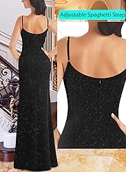 VFSHOW Womens 2025 Sparkly Formal Prom Maxi Dresses
