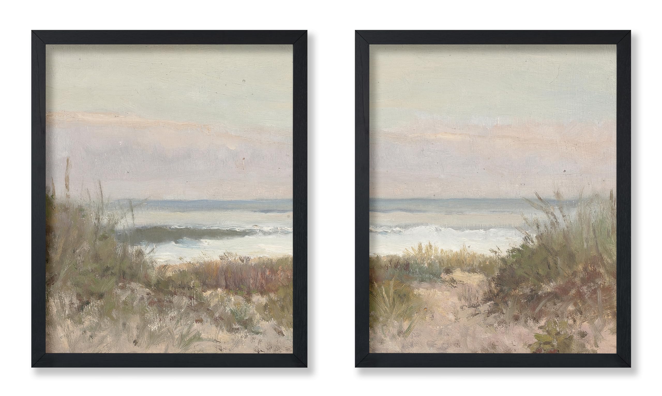 Photo 1 of Poster Master 2-Piece Seascape Poster - Seaside Painting Print - Landscape Art - Sea Art - Gift for Him, Her & Travel Lover - Coastal Decor for Bedroom, Ocean or Beach House - 11x14 UNFRAMED Wall Art