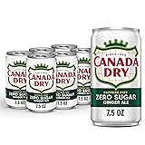 Diet Canada Dry Ginger Ale Soda, 7.5 Fl Oz Cans, 6