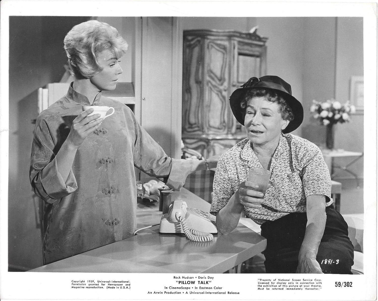 Pillow Talk Orig 8 X 10 Black White Still Doris Day Thelma