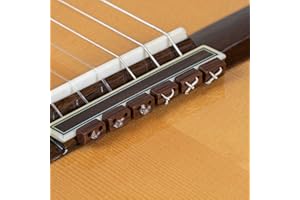 Classical Flamenco Acoustic Guitar Plastic Beads in Dark Wood Pattern for Nylon Strings by Alba Guitar Beads