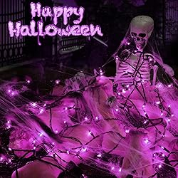 Toodour Purple Halloween Lights, 27ft 100 Count