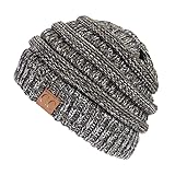 H-6800-816.07 Funky Junque 4 Tone Beanie - Brown