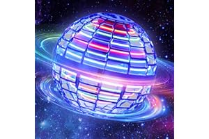 MERRYHOME Flying Orb Ball Hover Toys: Boomerang Ball 360°Rotating Hand Controlled Drone Orbit, 2024 Cool Toys, Gifts for 6 + Year Old Kids (Blue)