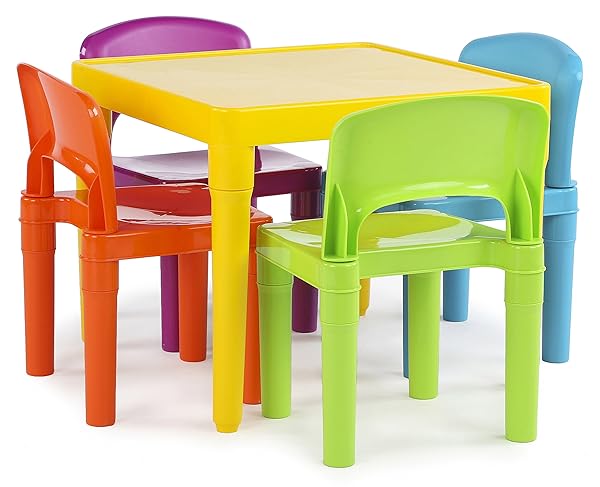 HUMBLE CREW KIDS TABLE AND 4 CHAIR SET,...