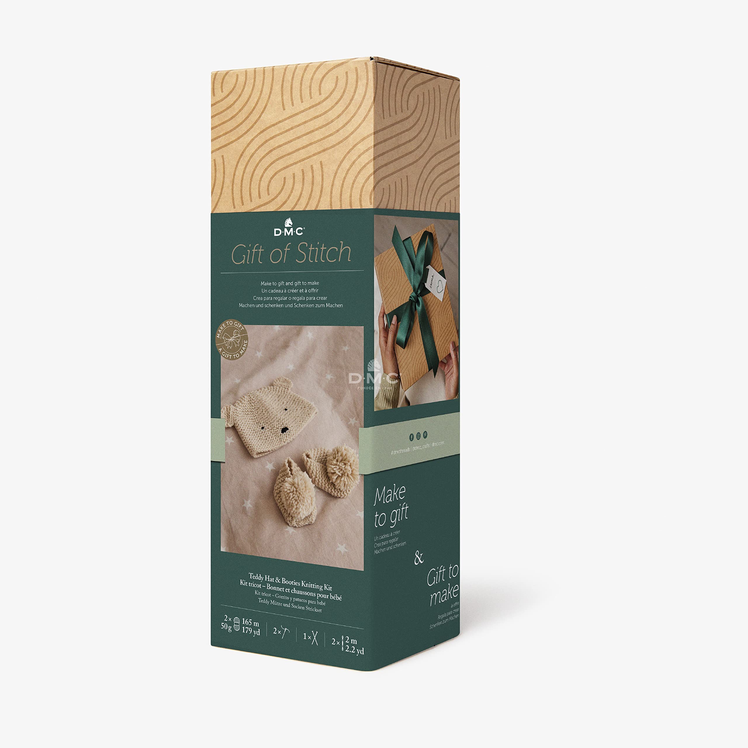 DMC Teddy Hat & Booties Knitting Kit