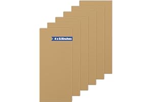 LCEAI Iron On Patches for Clothes, Fabric Patches - Inner Denim Repair, Decorative Clothing & Various Fabric Repairs (6 Pack, 4x8.9 Inches, Khaki)