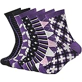 Forony Dress Socks Combed Cotton Anti Odor Quick Dry Moisture Wikcing Size 8-13 Crew Socks