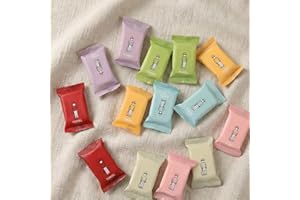 14Pcs Colorful Compressed Towel Tablets Portable Boxed Tissues Expandable Washcloths for Travel, Camping, and Home Use
