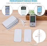 LiteTour 10 Pcs Large Electrode Pads 2x4 Inches 2mm Connector TENS Replacement view 5