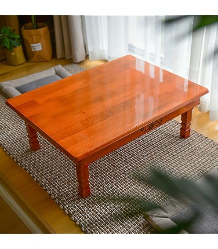 Amazon.com: JQUAL Folding Solid Wood Coffee Table, Low Floor
