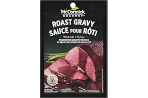 McCormick Gourmet Mix, Roast Gravy, No Artificial Colours or Flavours, No MSG Added, Perfect for Holiday Roast, Meatloaf or S