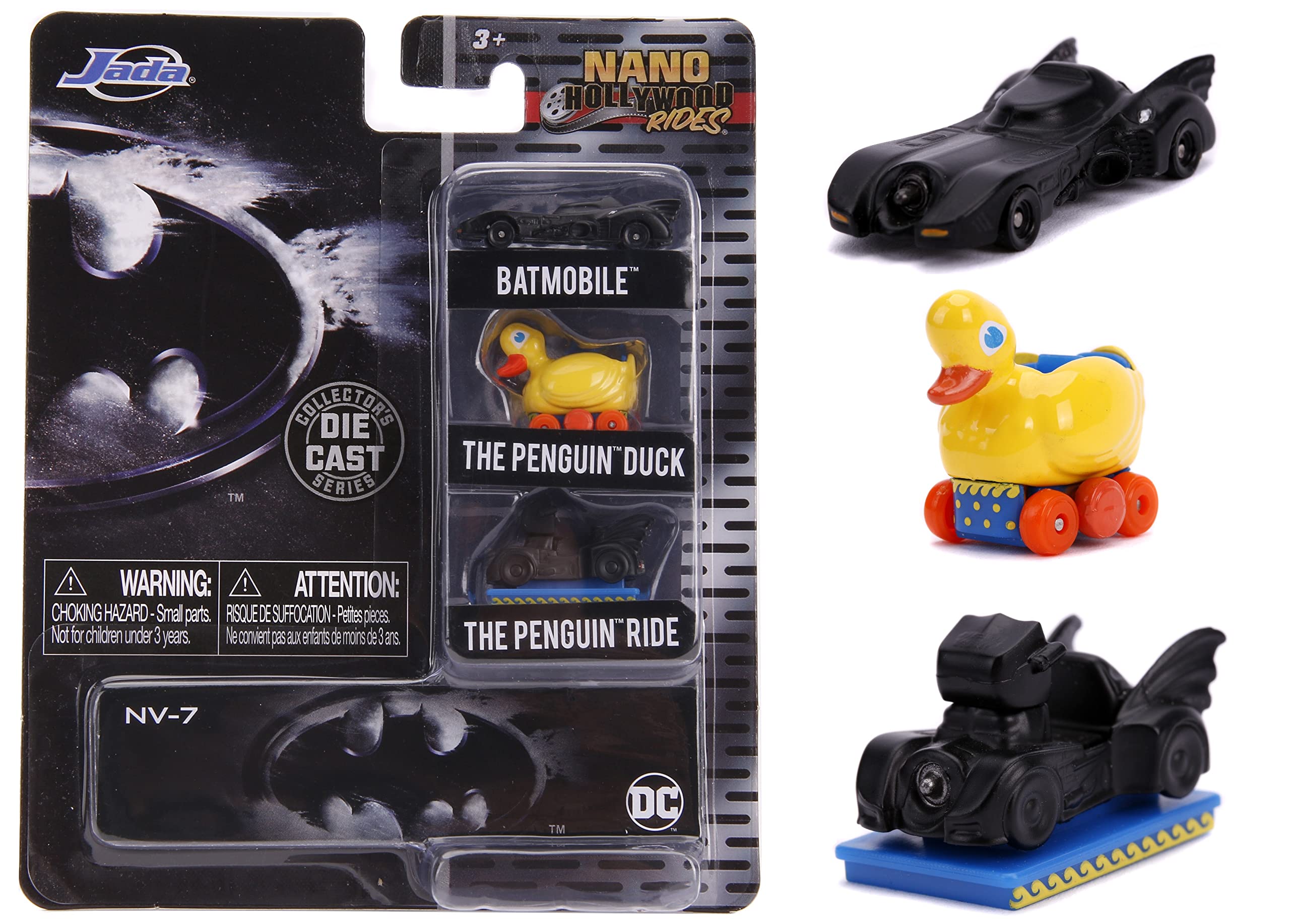 Jada JAN31616 Batman Nano 3 Vehicle Set