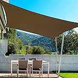 Amahut Sun Shade Sail Rectangle Canopy Porch Cover