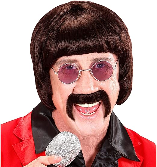 Amazon Com Mens 60s Music Man Withtash Brown Wig For Hair