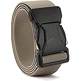 CHAOREN Tactical Belt Men - 1.5" Stretch Belt for Work - Quick Release for Military Casual Jeans EDC Hiking