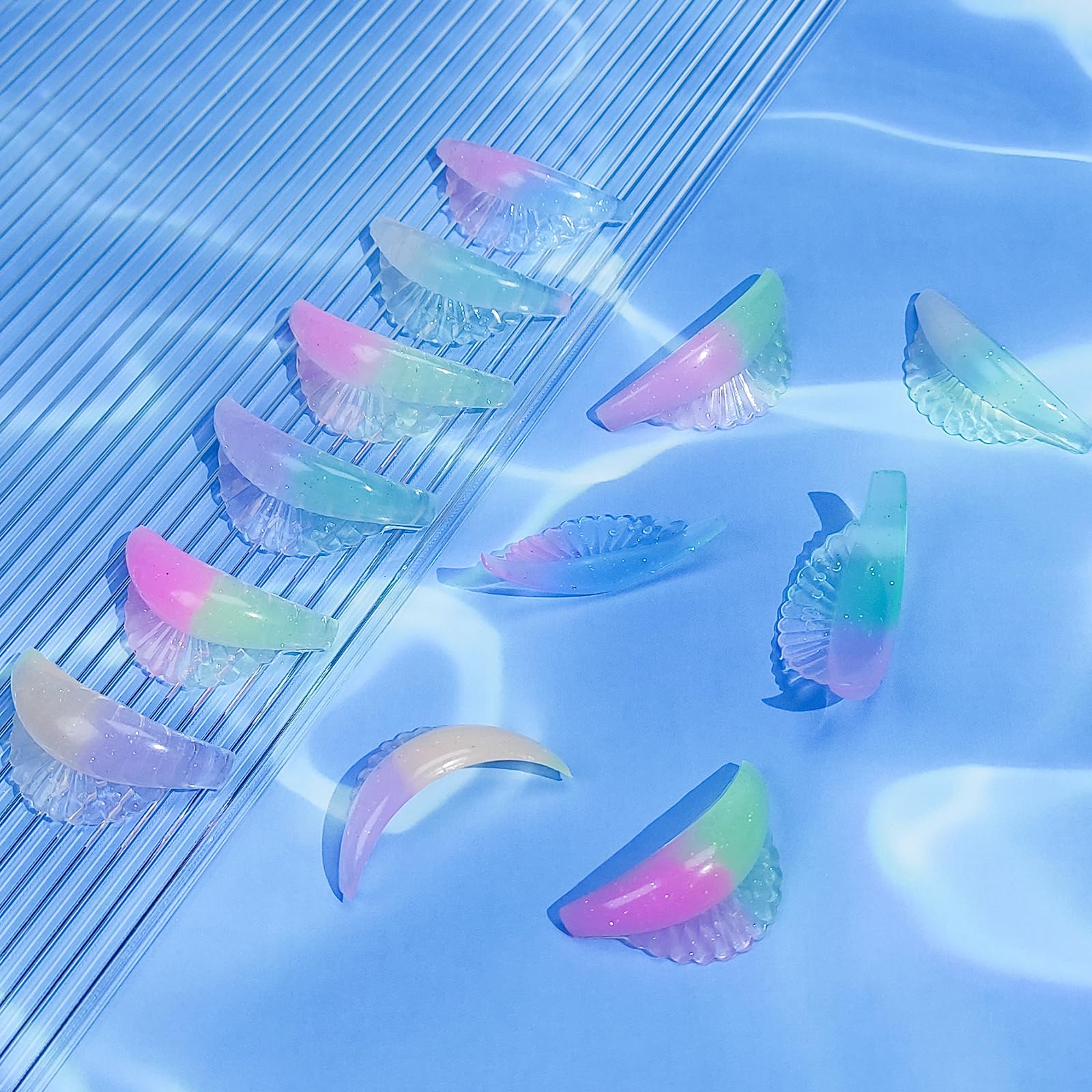 lash & lift Shields, 12 Pcs Lash Pads, 6 Sizes, 2024, Reusable Eyelash Lift Pads for Home and Salon