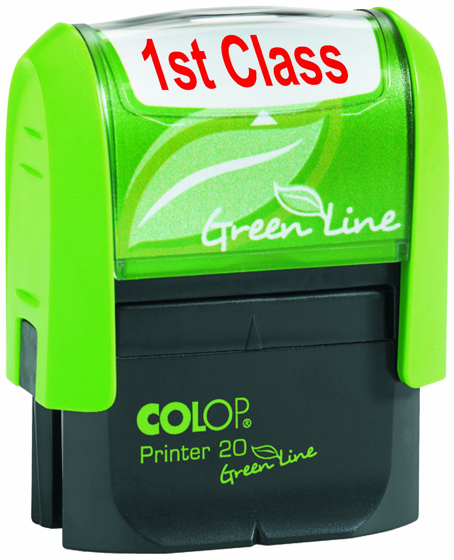Colop Green Line Word Stamp FIRST CLASS Imprint 38x14mm Red Ref 1092704060