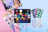 BOBISUKA Face Painting Kit 16 Colors Kids Body Paint Kit w/ Brushes Stencils view 7