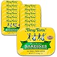 King Oscar Wild Caught Brisling Sardines Tiny Tots Extra Virgin Olive Oil, 45 Oz, Pack of 12