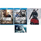 Planet Of The Apes Trilogy Rise / Dawn / War For The Planet Of The Apes 3 Disc Blu Ray Set Includes Glossy Print Ape Art Card